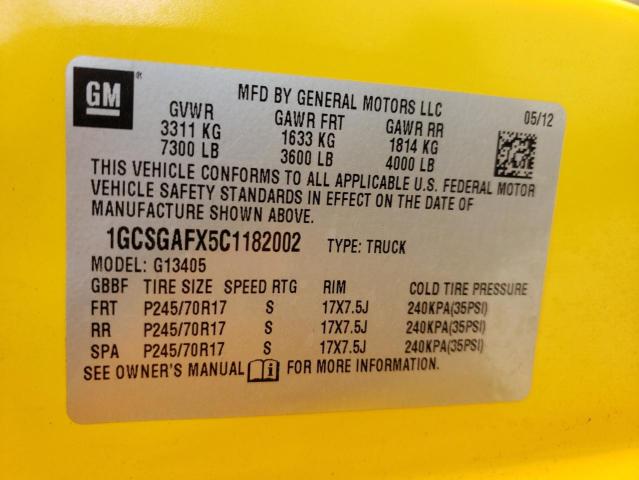 Photo 14 from auction – 2012 CHEVROLET EXPRESS G1 with VIN 1GCSGAFX5C1182002