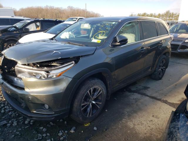 TOYOTA HIGHLANDER 2016 with VIN 5TDJKRFH3GS278415 - Photo from auction