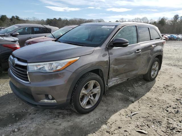 TOYOTA HIGHLANDER 2016 with VIN 5TDYKRFH2GS141089 - Photo from auction