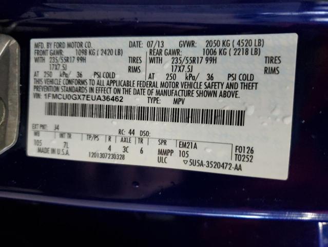 Photo 14 from auction – 2014 FORD ESCAPE SE with VIN 1FMCU0GX7EUA36462