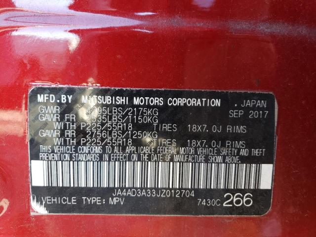 Photo 14 from auction – 2018 MITSUBISHI OUTLANDER with VIN JA4AD3A33JZ012704