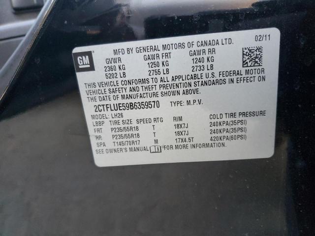 Photo 14 from auction – 2011 GMC TERRAIN SL with VIN 2CTFLUE59B6359570
