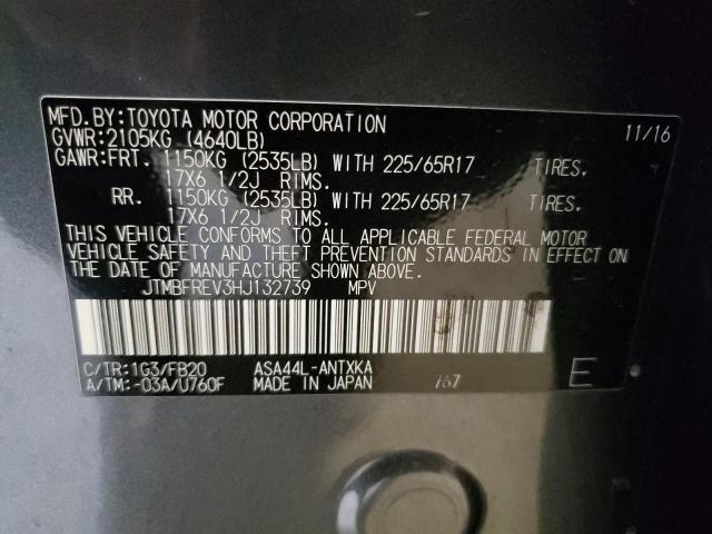 Photo 14 from auction – 2017 TOYOTA RAV4 LE with VIN JTMBFREV3HJ132739