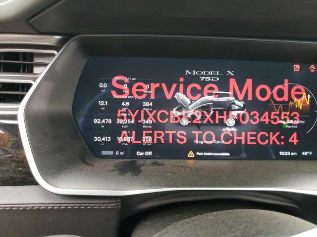 Photo 9 from auction – 2017 TESLA MODEL X with VIN 5YJXCBE2XHF034553