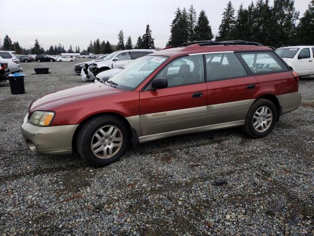SUBARU LEGACY OUT 2002 with VIN 4S3BH665227637019 - Photo from auction