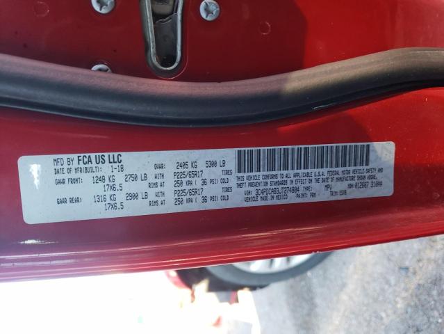 Photo 14 from auction – 2018 DODGE JOURNEY SE with VIN 3C4PDCAB3JT274804