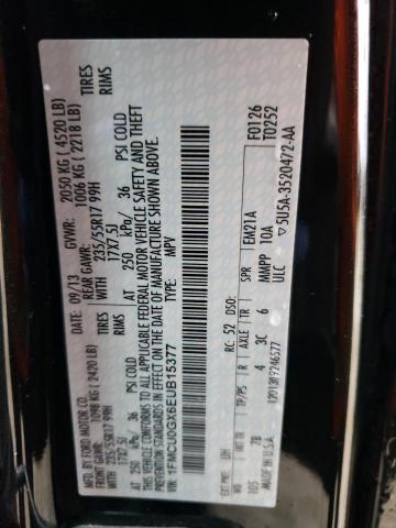 Photo 14 from auction – 2014 FORD ESCAPE SE with VIN 1FMCU0GX6EUB15377