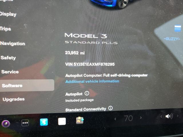 Photo 9 from auction – 2021 TESLA MODEL 3 with VIN 5YJ3E1EAXMF876295