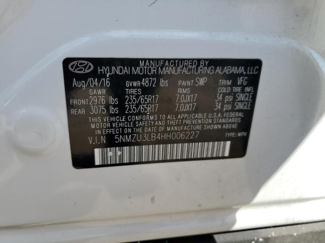 Photo 14 from auction – 2017 HYUNDAI SANTA FE S with VIN 5NMZU3LB4HH006227