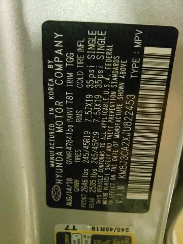 Photo 10 from auction – 2018 HYUNDAI TUCSON VAL with VIN KM8J3CA2XJU822453
