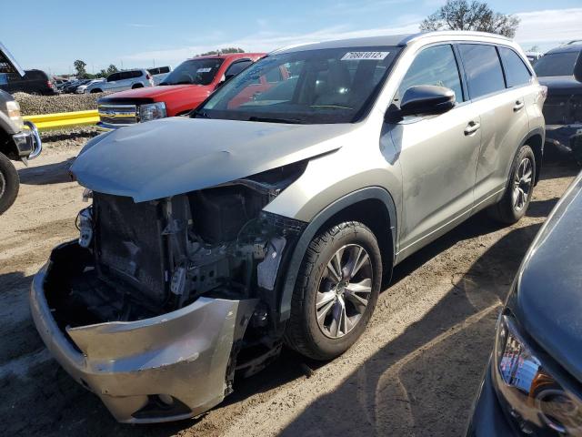 TOYOTA HIGHLANDER 2015 with VIN 5TDJKRFH6FS203951 - Photo from auction