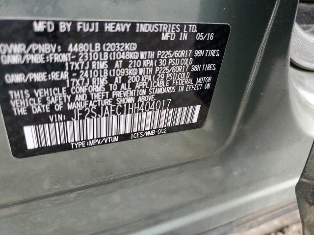 Photo 14 from auction – 2017 SUBARU FORESTER 2 with VIN JF2SJAEC1HH404017