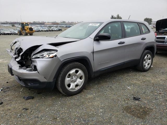 JEEP CHEROKEE S 2017 with VIN 1C4PJLABXHD235734 - Photo from auction