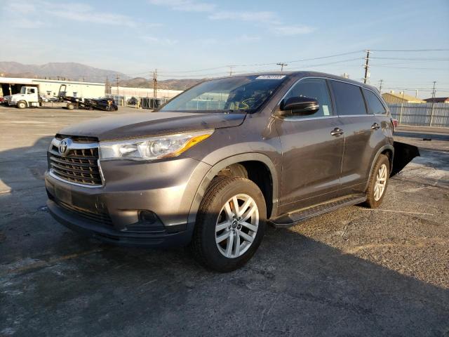 TOYOTA HIGHLANDER 2016 with VIN 5TDZKRFH2GS146295 - Photo from auction