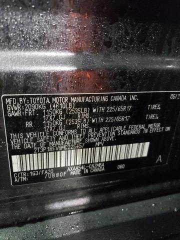 Photo 14 from auction – 2021 TOYOTA RAV4 XLE with VIN 2T3P1RFV9MC225457