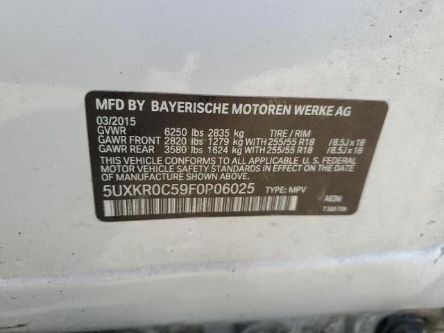 Photo 14 from auction – 2015 BMW X5 XDRIVE3 with VIN 5UXKR0C59F0P06025