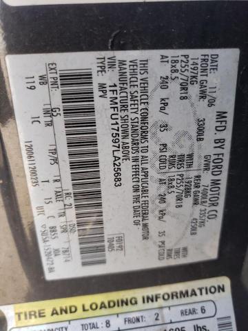 Photo 14 from auction – 2007 FORD EXPEDITION with VIN 1FMFU17597LA25683