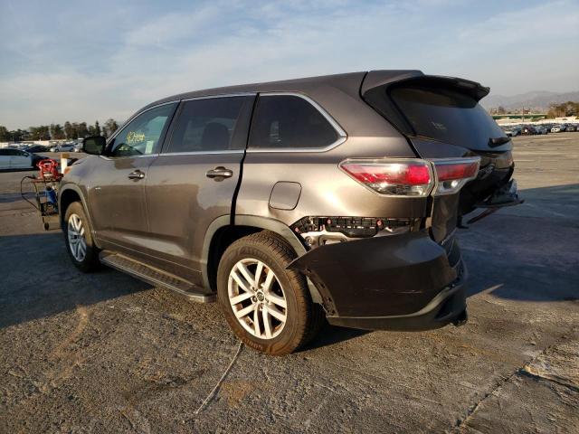 Photo 2 from auction – 2016 TOYOTA HIGHLANDER with VIN 5TDZKRFH2GS146295