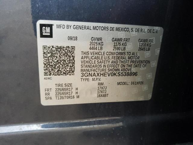 Photo 14 from auction – 2019 CHEVROLET EQUINOX LS with VIN 3GNAXHEV0KS538896