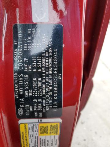 Photo 14 from auction – 2014 KIA SEDONA LX with VIN KNDMG4C75E6548044