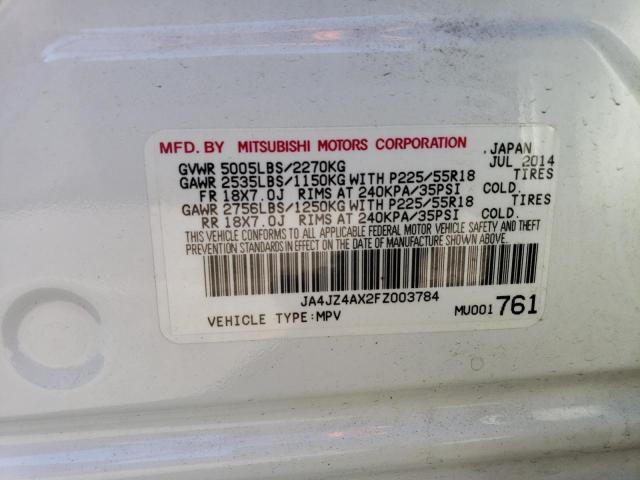 Photo 10 from auction – 2015 MITSUBISHI OUTLANDER with VIN JA4JZ4AX2FZ003784