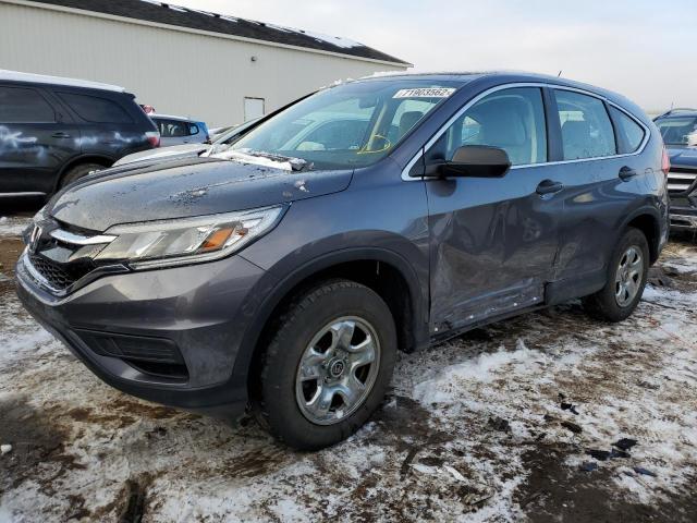 HONDA CR-V LX 2015 with VIN 5J6RM4H37FL014304 - Photo from auction