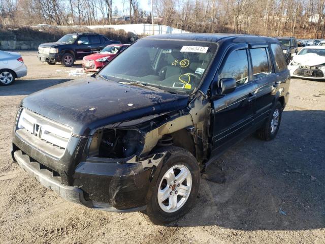 HONDA PILOT LX 2007 with VIN 5FNYF18197B014902 - Photo from auction