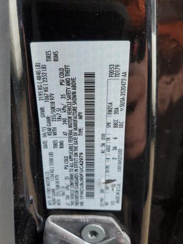 Photo 14 from auction – 2015 FORD ESCAPE TIT with VIN 1FMCU9J90FUC42979