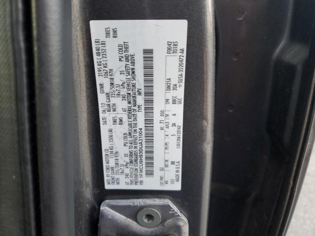 Photo 14 from auction – 2013 FORD ESCAPE SEL with VIN 1FMCU9H93DUA31004