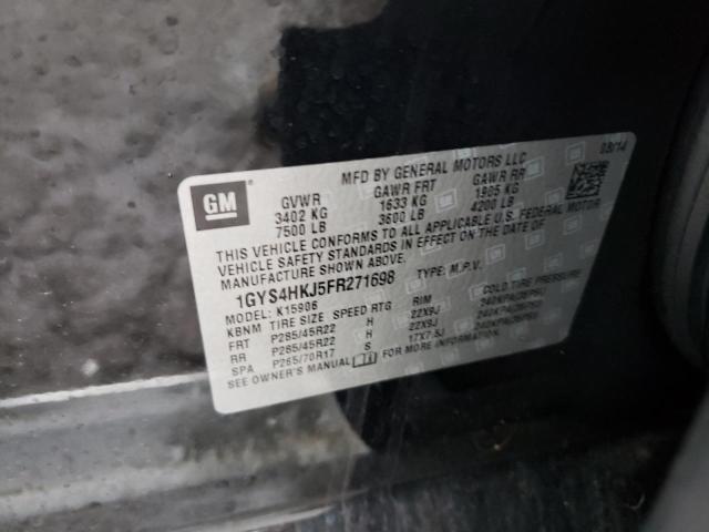 Photo 14 from auction – 2015 CADILLAC ESCALADE E with VIN 1GYS4HKJ5FR271698