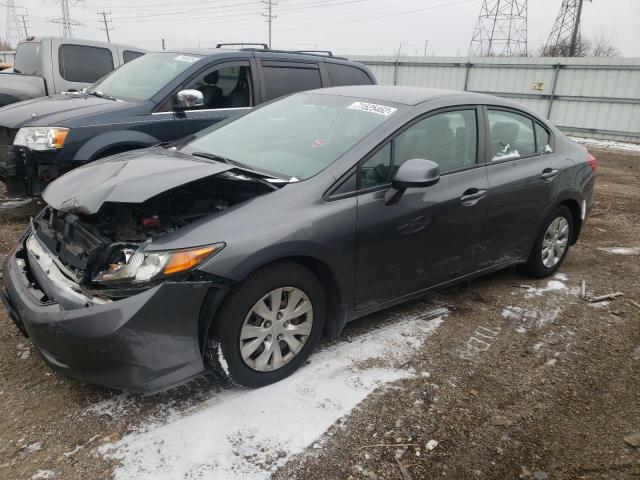 HONDA CIVIC LX 2012 with VIN 19XFB2F51CE023575 - Photo from auction