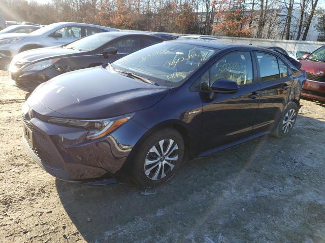 TOYOTA COROLLA LE 2021 with VIN JTDEAMDE4MJ016475 - Photo from auction