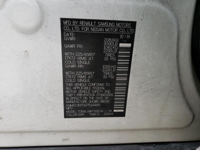 Photo 14 from auction – 2020 NISSAN ROGUE S with VIN KNMAT2MT0LP524482