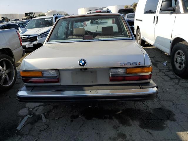 Photo 6 from auction – 1986 BMW 535 I with VIN WBADC7402G0963050