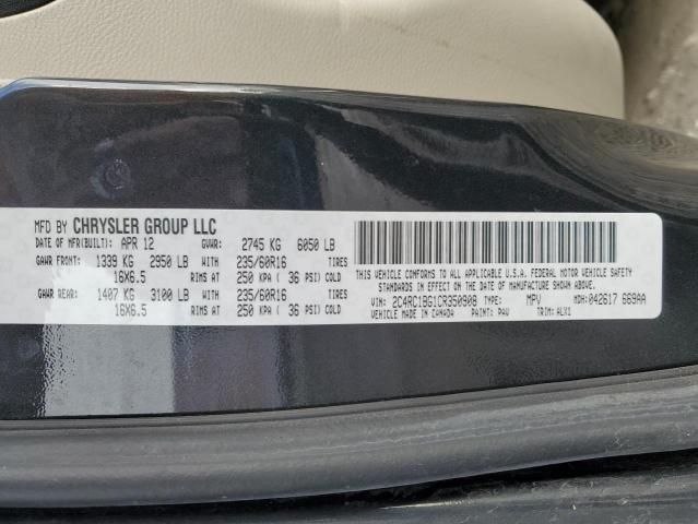 Photo 14 from auction – 2012 CHRYSLER TOWN & COU with VIN 2C4RC1BG1CR350908
