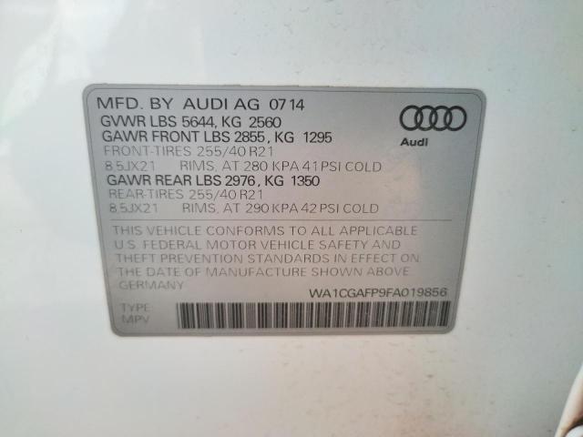 Photo 14 from auction – 2015 AUDI SQ5 PREMIU with VIN WA1CGAFP9FA019856