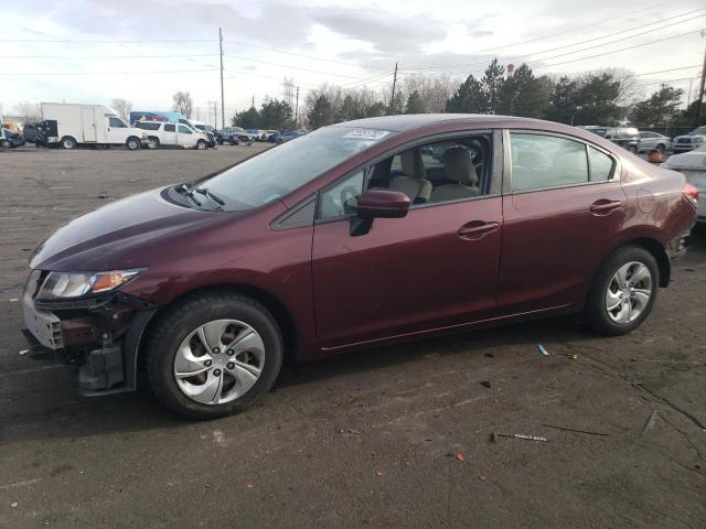 HONDA CIVIC LX 2015 with VIN 19XFB2F56FE106150 - Photo from auction