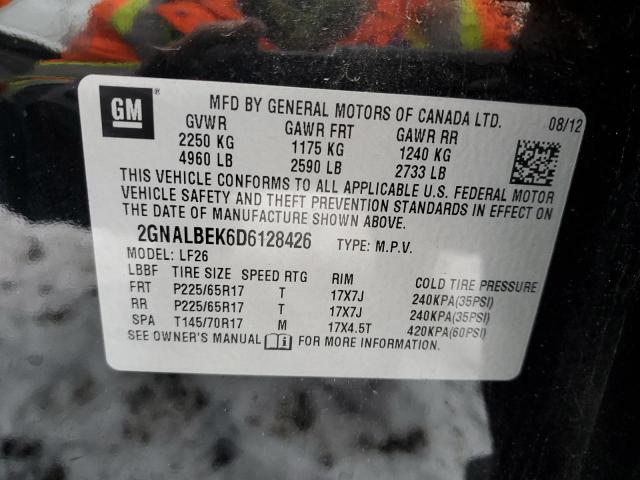 Photo 14 from auction – 2013 CHEVROLET EQUINOX LS with VIN 2GNALBEK6D6128426