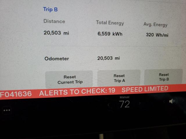 Photo 9 from auction – 2020 TESLA MODEL Y with VIN 5YJYGDEE6LF041636