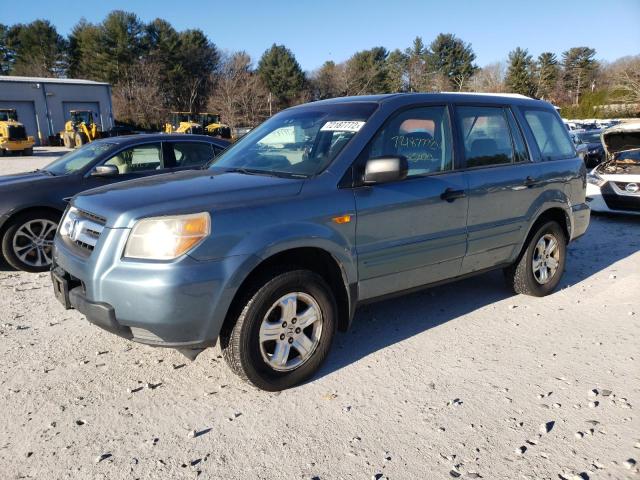 HONDA PILOT LX 2007 with VIN 5FNYF281X7B037806 - Photo from auction