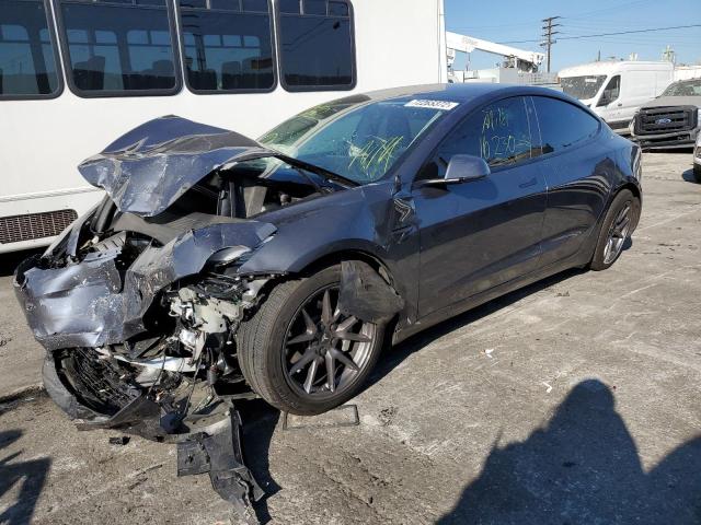 TESLA MODEL 3 2022 with VIN 5YJ3E1EB9NF168775 - Photo from auction