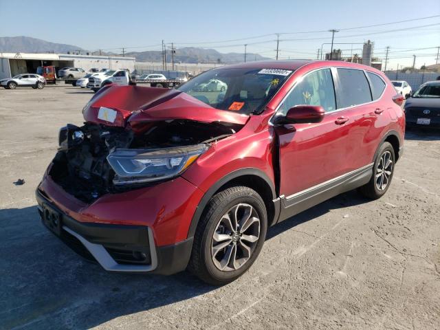 HONDA CR-V EX 2022 with VIN 7FARW2H52NE019020 - Photo from auction