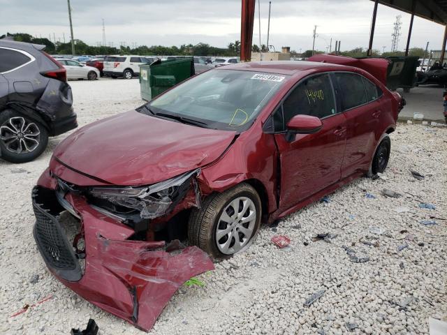 TOYOTA COROLLA LE 2022 with VIN 5YFEPMAE8NP292920 - Photo from auction
