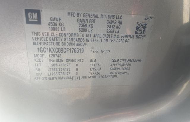Zdjęcie 10 z aukcji – 2012 CHEVROLET SILVERADO z VIN 1GC1KXC89CF176619