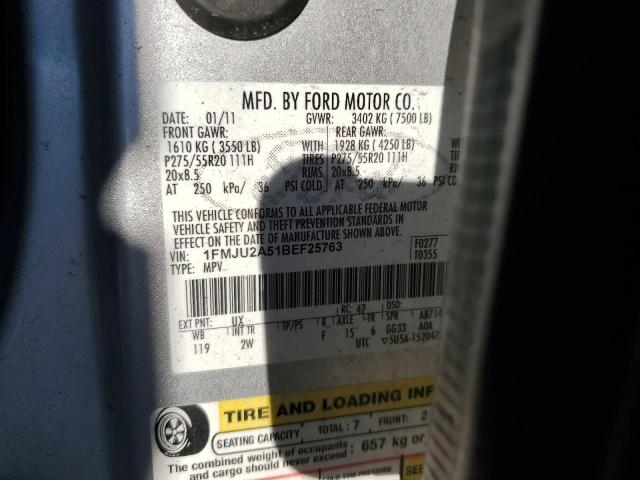 Photo 14 from auction – 2011 FORD EXPEDITION with VIN 1FMJU2A51BEF25763