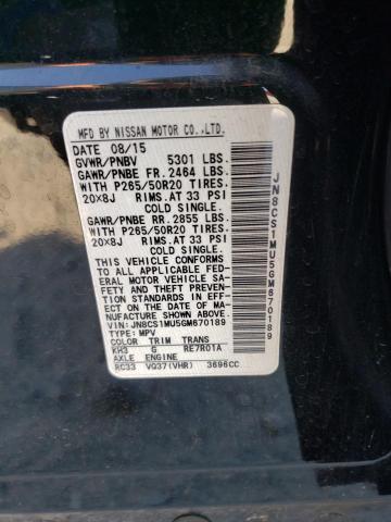 Photo 14 from auction – 2016 INFINITI QX70 with VIN JN8CS1MU5GM670189