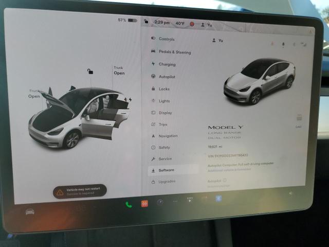 Photo 9 from auction – 2021 TESLA MODEL Y with VIN 5YJYGDEE3MF195433