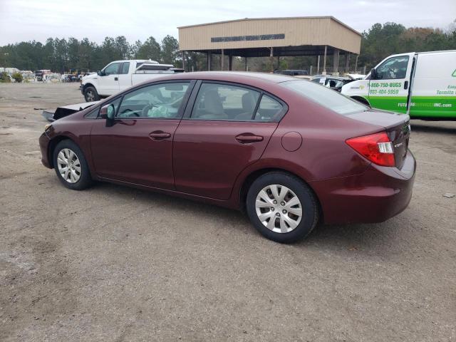 Photo 2 from auction – 2012 HONDA CIVIC LX with VIN 19XFB2F51CE351157