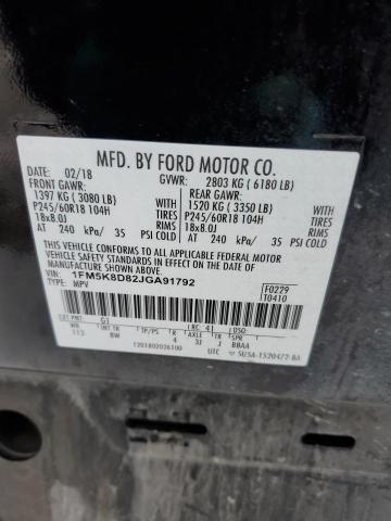 Photo 14 from auction – 2018 FORD EXPLORER X with VIN 1FM5K8D82JGA91792