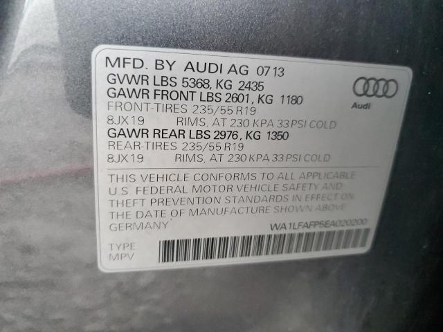 Photo 14 from auction – 2014 AUDI Q5 PREMIUM with VIN WA1LFAFP5EA020200